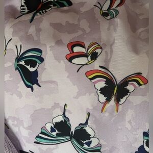 Vera Bradley cinch laundry bag & shower caddy set in Lavender Butterfly. NWT